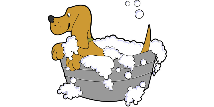 Puppy bathtime cartoon Puppy bathtime cartoon