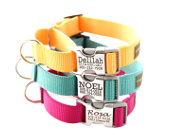 Personalized martingale dog collars