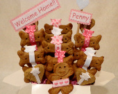 Special Occasion dog treat gift basket - personalized